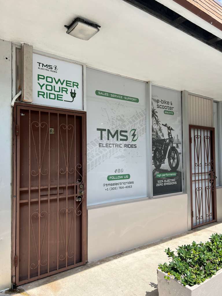 TMS Electric Rides storefront in Miami
